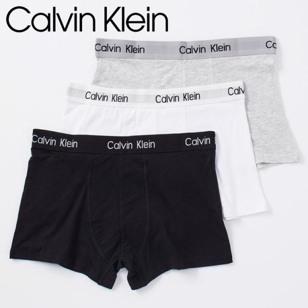 カルバンクライン   ボクサーパンツ 3P TRUNK✖️2 ボクサーパンツ Low Rise Trunk 3PK 前閉じ | Calvin