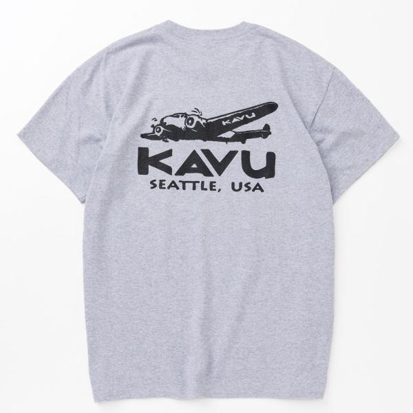カブー　KAVU　Air Ticket Tee エアチケットTee　SportsGrey