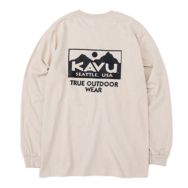 KAVU メンズ　トゥルーロゴ　ロングスリーブ　Tシャツ
