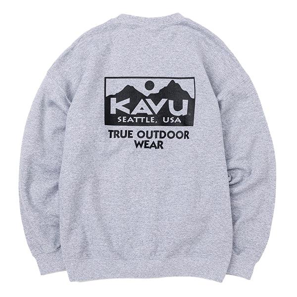 KAVU カブー メンズ トゥルーロゴ スウェット グレー