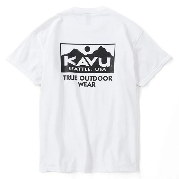KAVU　カブー メンズ　トゥルーロゴ Tシャツ　ホワイト