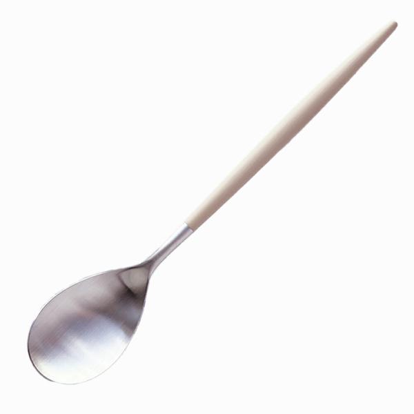 Cutipol MIO アイボリー×シルバー テーブルスプーン 【メール便可 6本まで】【正規品】 ( クチポール ミオ ディナースプーン カトラリー )