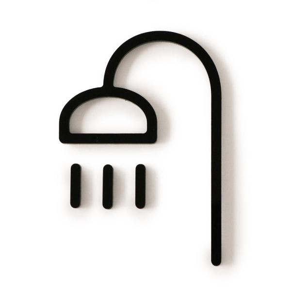 【メール便可】MOHEIM シャワー ( SHOWER モヘイム シャワーサイン お風呂 シャワー室 シャワールーム バスルーム ピクトグラム )