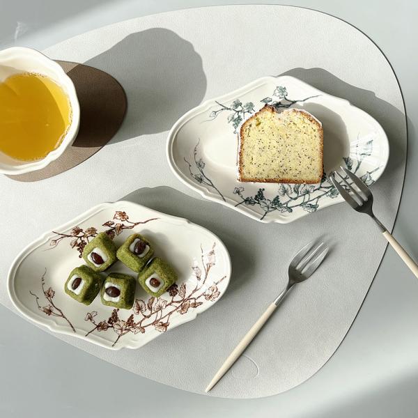 【レビュークーポン&プレゼント】スタジオエム ヴィーニュ プレート S 菱形 皿 おしゃれ 日本製 小皿 取り皿 ケーキ皿 陶器 STUDIO M'  ギフト