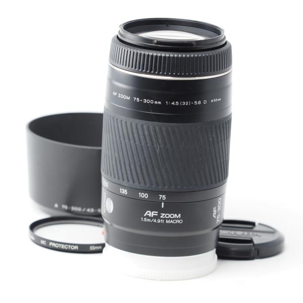 MINOLTA ミノルタ AF 75-300mm F4.5-5.6 D ブラック Aマウント #15264