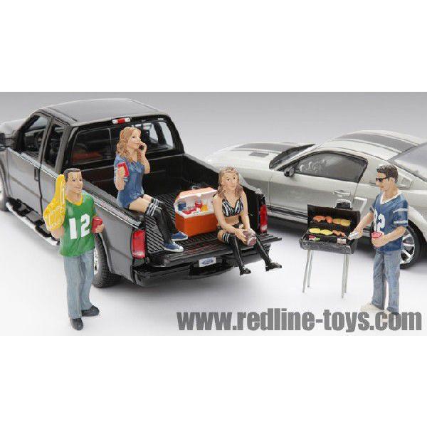アメ車ミニカー アメリカンジオラマ フィギュア テールゲート パーティー 4体 グリル 1 18 Ad レッドラインコレクティブルズ 通販 Yahoo ショッピング