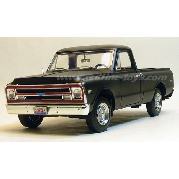 アメ車ミニカー ハイウェイ61 1972 シボレーc10フリートサイドピックアップ プライマーブラック 1 18 Hwy レッドラインコレクティブルズ 通販 Yahoo ショッピング