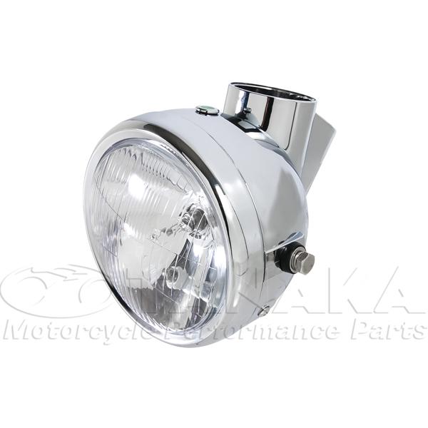 田中商会直営店】モンキー用 5Lノーマルタイプヘッドライト メッキ