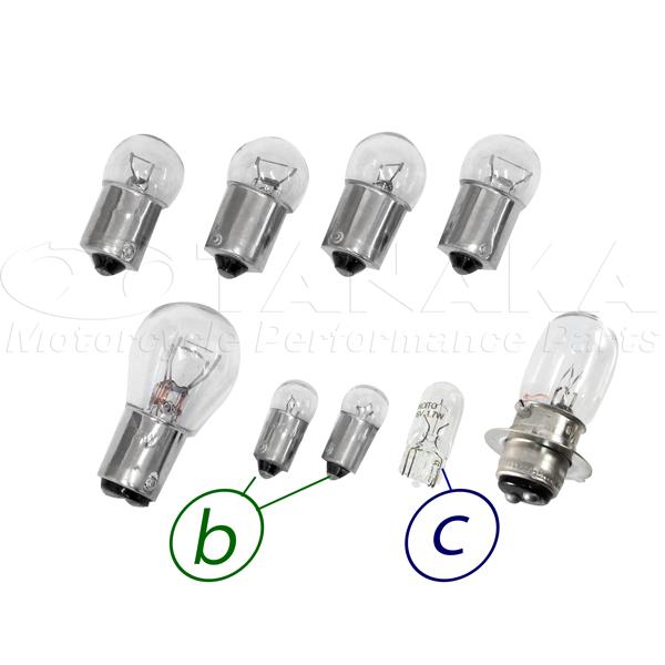 田中商会直営店】後期ゴリラ（ウェッジ球タイプ）用 6V電球セット