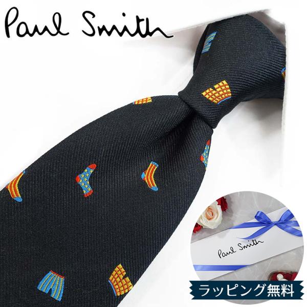 Paul Smith ポールスミス ネクタイ ブランド PS143 ブラック