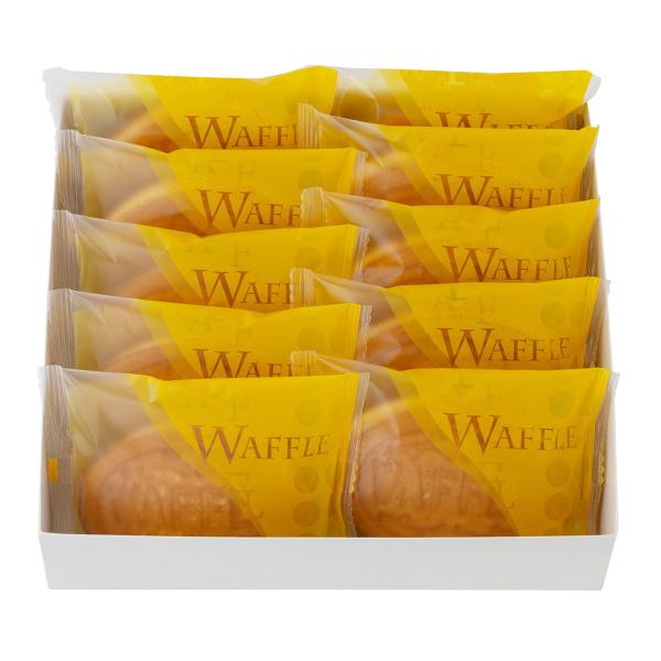 岡山 創業明治四年 「福井堂」 ワッフル カスタード10個セット 4826-082 |  お歳暮・お中元・2025・2026・ギフト・贈り物・お取り寄せグルメ・おすすめ・スイーツふわふわワッフル生地で美味しいカスタードクリームを挟み込みまし...