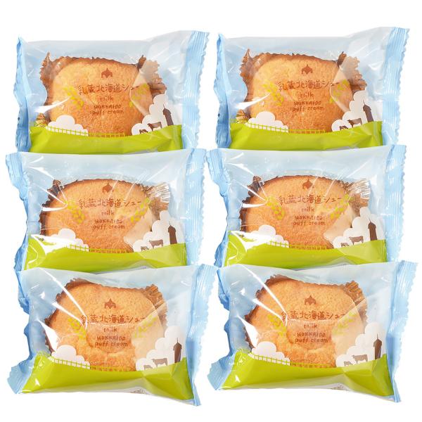 乳蔵  北海道シュークリーム6個  4821-361 | お中元・お歳暮・2025・2026・ギフト・贈り物・お取り寄せグルメ・人気・高級・おすすめ・食品・スイーツ北海道産の小麦、卵、生クリームを使用したオリジナルクリームをクッキー生地の皮...