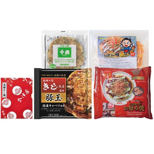 お好み焼きたこ焼きセット＜5食＞大阪を代表する5店舗の味をご自宅で。大阪はもとより、世界をも魅了する〈千房〉、マヨネーズをお好み焼にかける食べ方・モダン焼を誕生させた〈ぼてじゅう〉、洋食の技を活かした独自レシピと厳選素材で、大阪の味を進化さ...