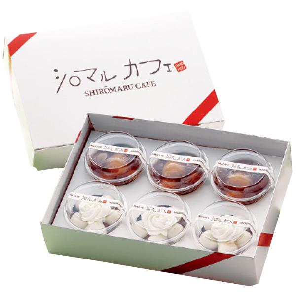 北海道「シロマルカフェ」白玉スイーツ6個セット 4824-901 | お中元・お歳暮・贈り物・プレゼント・ギフト・お取り寄せグルメ・2025・2026・人気・スイーツ北海道産生乳を使用した「クリーム白玉ぜんざい」と、和菓子の定番「みたらし白...