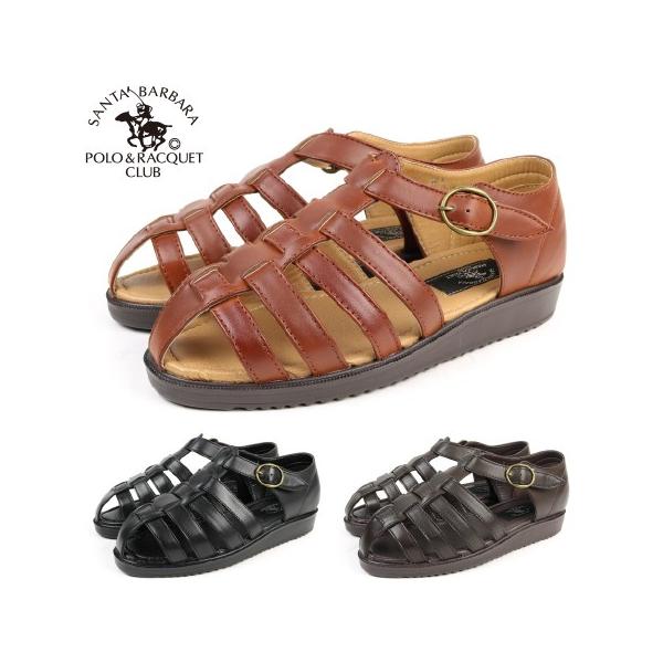 SANTA BARBARA POLO＆RACQUETCLUB サンタバーバラ ポロ＆ラケットクラブ 380 メンズ　サンダル CAMEL BLACK DARK BROWN キャメル　ブラック　ダークブラウン