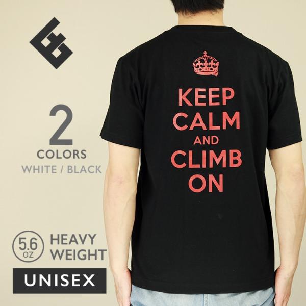 クライミングTシャツ EGOFRANK エゴフランク EF-004 Tシャツ 半袖 メンズ レディース ユニセックス ホワイト ブラック 黒 白 かっこいい おしゃれ KEEP CALM