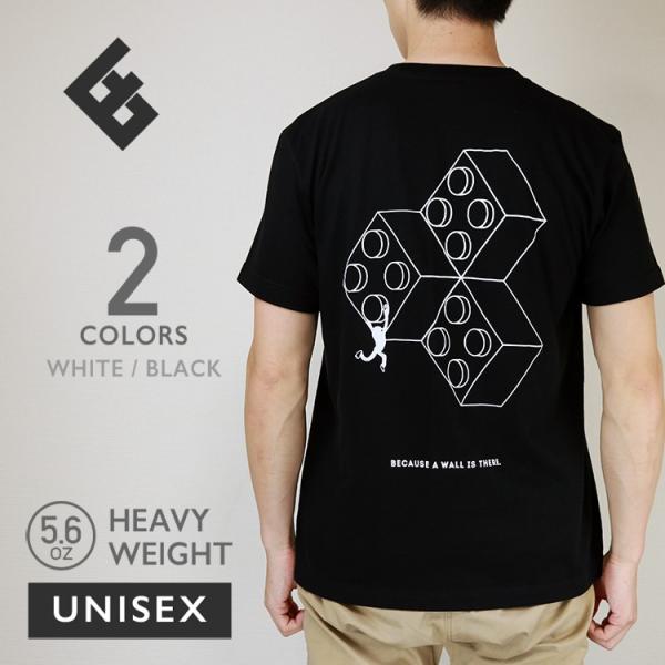 クライミングTシャツ EGOFRANK エゴフランク EF-006 Tシャツ 半袖 メンズ レディース ユニセックス ホワイト ブラック 黒 白 かっこいい おしゃれ ブロック