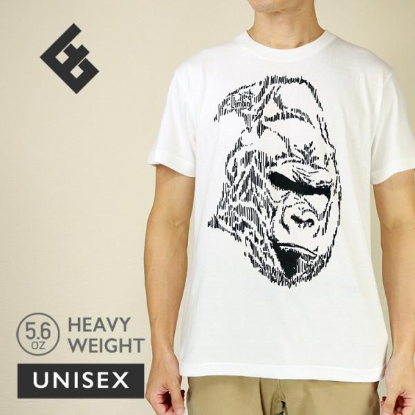クライミングTシャツ EGOFRANK エゴフランク EF-011 Tシャツ 半袖 メンズ レディース ユニセックス WHITE ホワイト 白 かっこいい ゴリラ