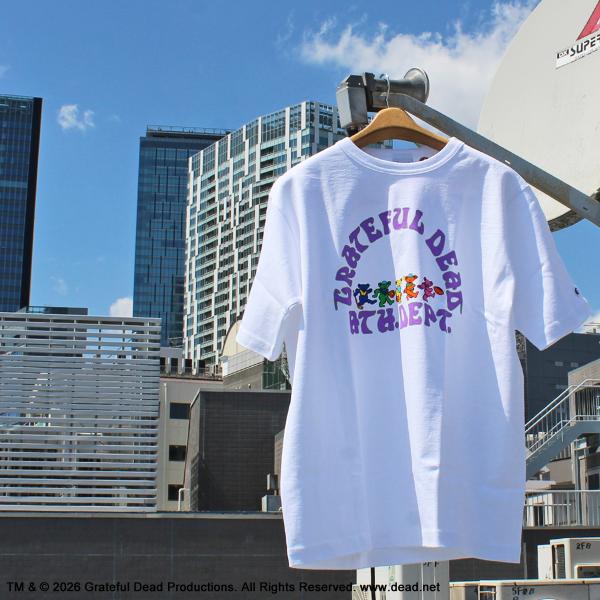 Champion Made In U.S.A.　C5-D309 Grateful Dead グレイトフル デッド T1011 SHORTSLEEVE PRINT TEE 半袖 プリント Tシャツ アメリカ製 010 WHITE