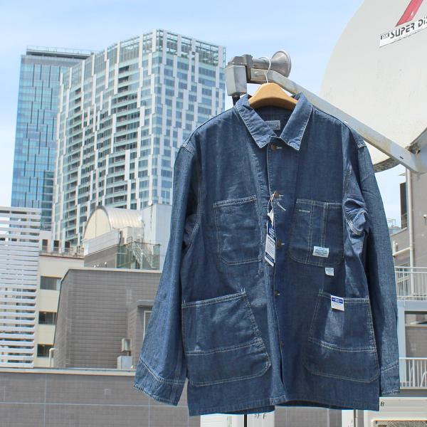 UNION HERCULES MAD by JOHNBULL　HE253L01 CHORE JACKET チョア ジャケット　INDIGO DUNGAREE COVERALL インディゴ ダンガリー カバーオール　015 INDIGO 36-42
