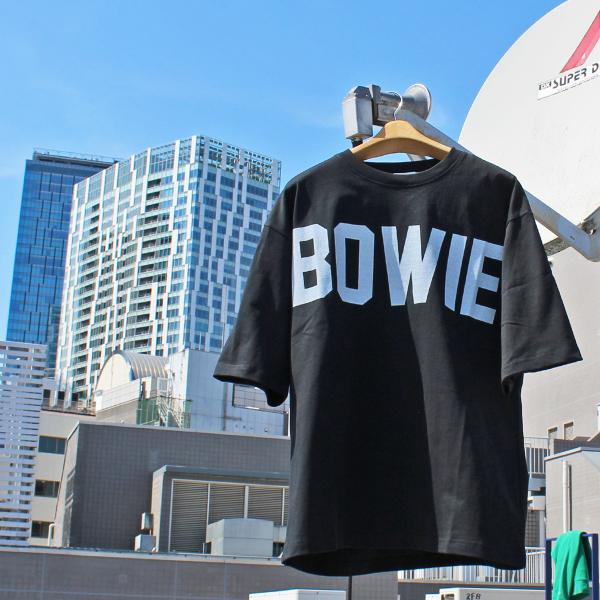JOHNBULL　JT262C26 Artist t-shirt アーティストTシャツ　David Bowie デヴィッド・ボウイ LOGO　Rock t-shirt ロックTシャツ　BLACK