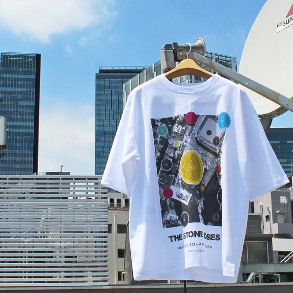 JOHNBULL　JT263C30 Artist t-shirt アーティストTシャツ　THE STONE ROSES ザ・ストーン・ローゼズ MADISON SQUARE GARDEN　Rock t-shirt ロックTシャツ　WHITE