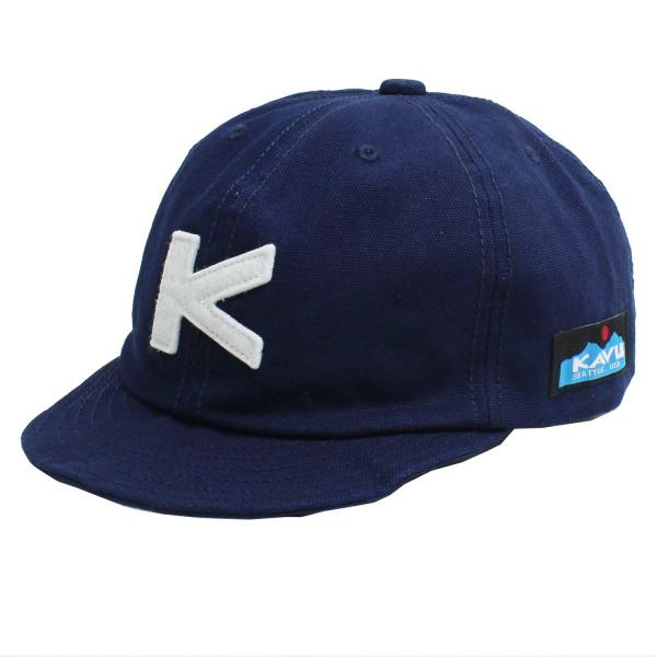 【送料無料】 KAVU カブー BASEBALL CAP ベースボールキャップ SHORT BRIM CAP ショートブリムキャップ コットン ワークキャップ 日本製 Navy