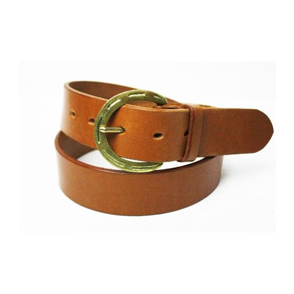 McROSTIE レザーベルト McROSTIE (マクロスティー) / 別注ホースシュー バックル ブライドル