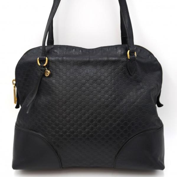 【訳あり‼️】GUCCI グッチ マイクロGG トートバッグ ブラック 黒 レザー GUCCI（グッチ） ブリー トートバッグ マイクロGG レザー ブラック