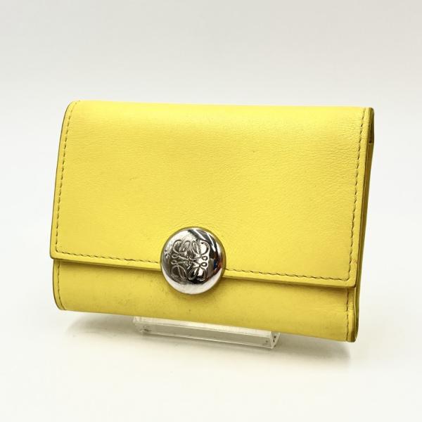 LOEWE（ロエベ） ペブル トライフォールド ウォレット 三つ折り財布