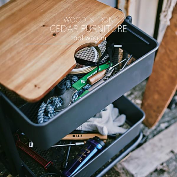 ツールワゴン ボックス Box 蓋付き カゴ バスケット ラック Diy 収納ラック キャスター付 アイアン 天然木 ガレージ おしゃれ カフェ 倉庫 Azm 404 Pw Reech Online 通販 Yahoo ショッピング