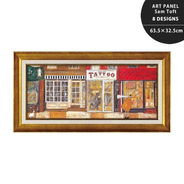 ライト付き　アートパネル　キャンバス絵　アート　絵画　アンティーク　照明　レトロ reech_ypo-50206-11