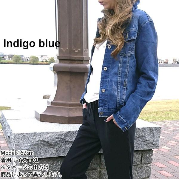 デニムジャケット ジージャン レディース ジャケット ブルゾン ダメージ インディゴ ブラック 送料無料 Buyee Buyee Japanese Proxy Service Buy From Japan Bot Online