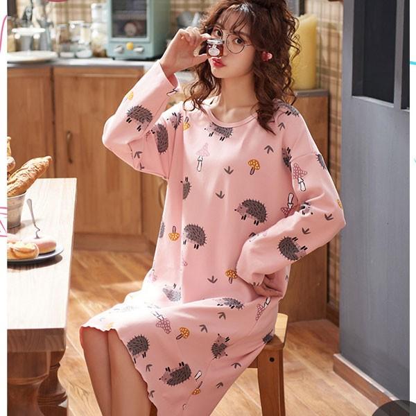 ルームウェア レディース 部屋着 ワンピース パジャマ ネグリジェ マタニティ ワンピ 長袖 大きいサイズ ゆったり 送料無料 T 0175 Ref 通販 Yahoo ショッピング