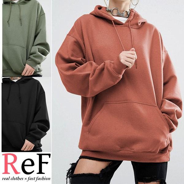 レディース パーカー 無地 スウエット スエット トレーナー プルオーバー フード付 長袖 トップス 大きいサイズ 送料無料 T 0186 Ref 通販 Yahoo ショッピング