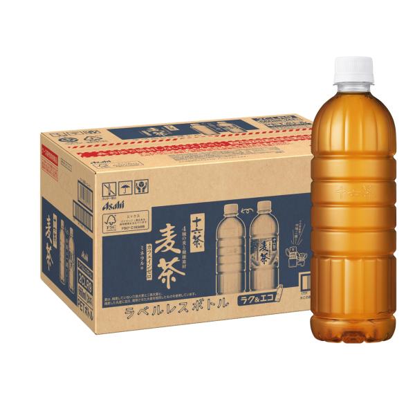 他サイト： アサヒ飲料 十六茶麦茶 ラベルレスボトル 660ml×24本 お茶 ノンカフェインの商品画像