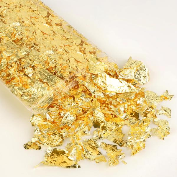 &lt;div class="product_wrapper"&gt;  &lt;div class="title"&gt;Polemera 金箔 ヘア用 髪飾り 浴衣 金粉 振袖 和装 結婚式 成人式 ネイル用 5g/10g ホログラム ...