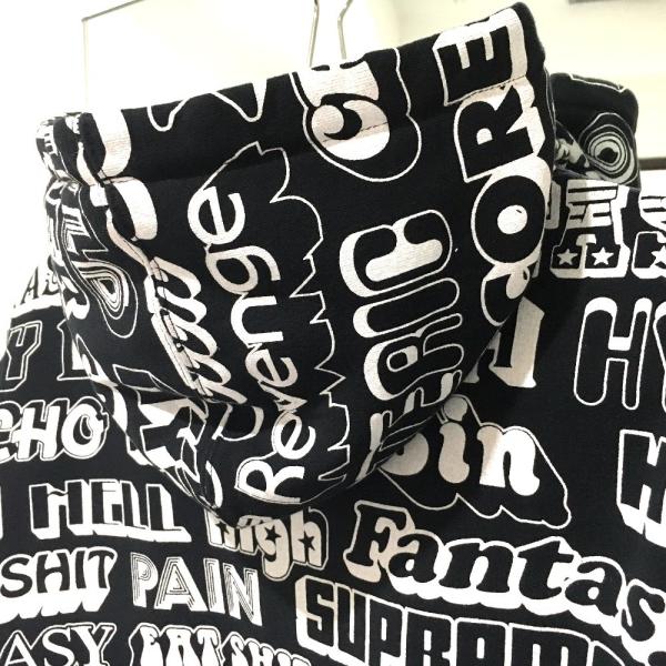 Hysteric Glamour ヒステリックグラマー テキスト フード スウェットパーカー シュプリーム ヒステリックグラマー パーカー ブラック メンズ 未使用 中古 Angbar Kotabogor Go Id