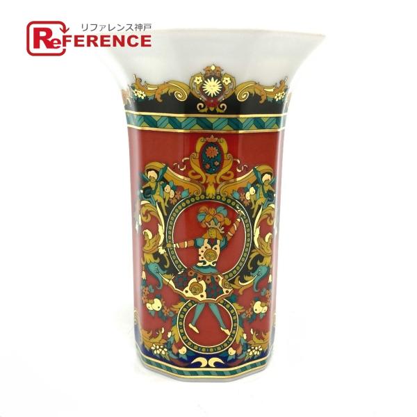 Versace ヴェルサーチ ローゼンタール メデューサ フラワー地盤 花瓶 セラミック ユニおめこ 白妙 ゴールド 新品同一 中古 Netsu Hanbai 蛇足 Cicloplast Com