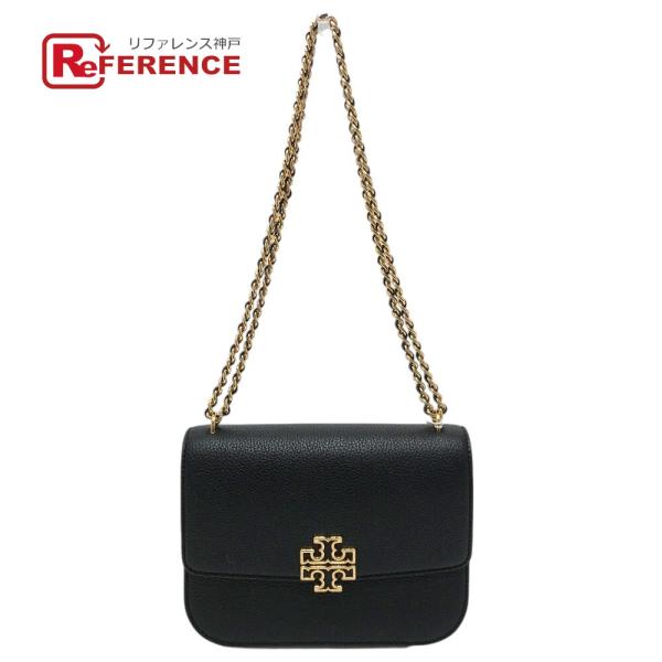 未使用 Tory Burch トリーバーチ 140987 カバン チェーン ポシェット 2WAY 斜め掛け 肩掛け ショルダーバッグ ブラック レディース【中古】