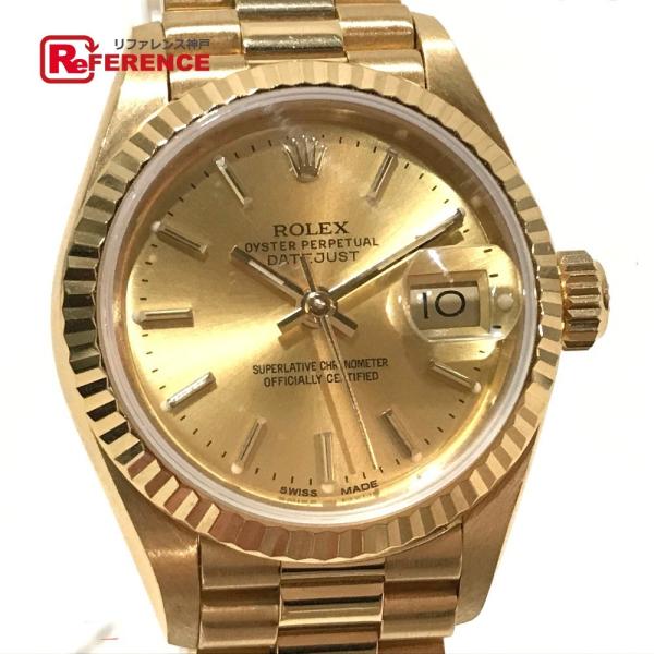 Rolex ロレックス 69178 デイトジャスト オイスターパーペチュアル 金無垢 腕時計 イエローゴールド レディース 中古 Buyee Buyee Japanese Proxy Service Buy From Japan Bot Online