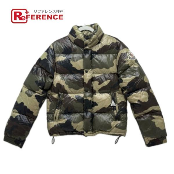 モンクレール MONCLER EVEREST エベレスト アパレル アウター カモフラ 迷彩柄 ロゴ フード付 ダウンジャケット ポリエステル カーキ reference_120000-25286-1