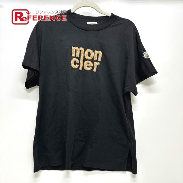 MONCLER モンクレール C-SCOM-25-8822 ロゴ アパレル 半袖Ｔシャツ ブラック レディース【中古】