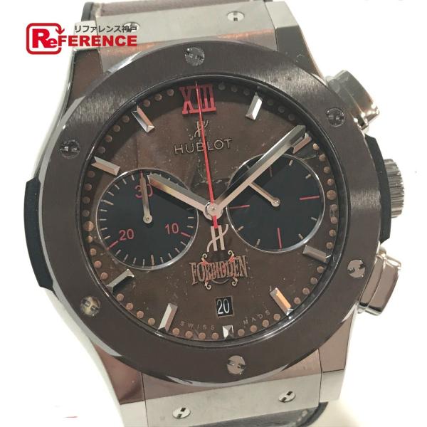 ウブロ HUBLOT クラシック フュージョン 521.NC.0589.VR.OPX14  フォービデンX 自動巻き 葉巻ボックス付き 腕時計 チタニウム シルバー 新品同様 HUBLOT（ウブロ） 521.NC.0589.VR.OPX14 フォービデンX クラシック