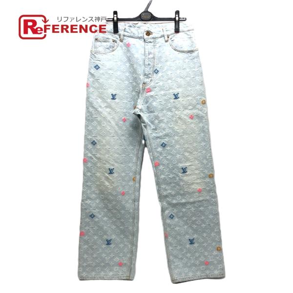 LOUIS VUITTON ルイヴィトン 1AFRXR タイラーザクリエイター x ルイヴィトン モノグラム デニムパンツ ブルー【中古】