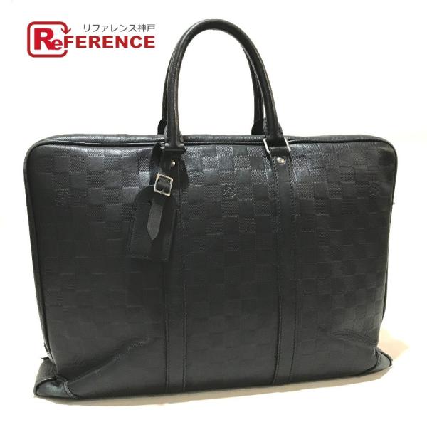 ルイ ヴィトン Vuitton メンズ ダミエ アンフィニ N Louis ポルトドキュマン オニキス ファッション メンズ 中古 メンズバッグ コレクション ヴォワヤージュ ビジネスバッグ 6497 リファレンス