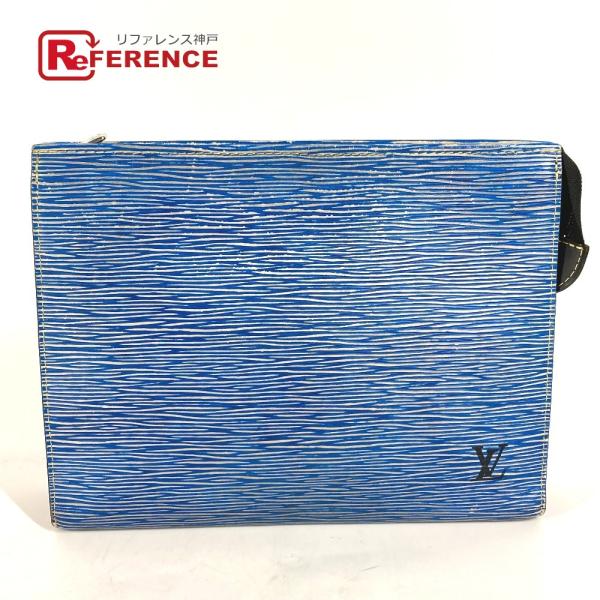 LOUIS VUITTON ルイヴィトン M54654 ポッシュ トワレ バッグ カバン ポーチ エピデニム セカンドバッグ ブルー メンズ【中古】