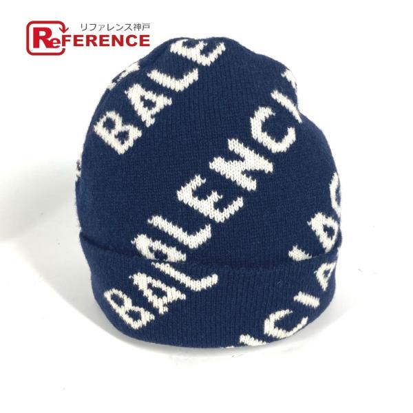 BALENCIAGA（バレンシアガ） 633717 ロゴ ビーニー 帽子 ニット帽