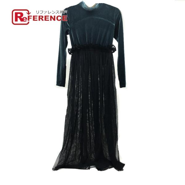 Pameo Pose パメオポーズ ベロア ワンピース グリーン ブラック レディース 中古 Dejapan Bid And Buy Japan With 0 Commission