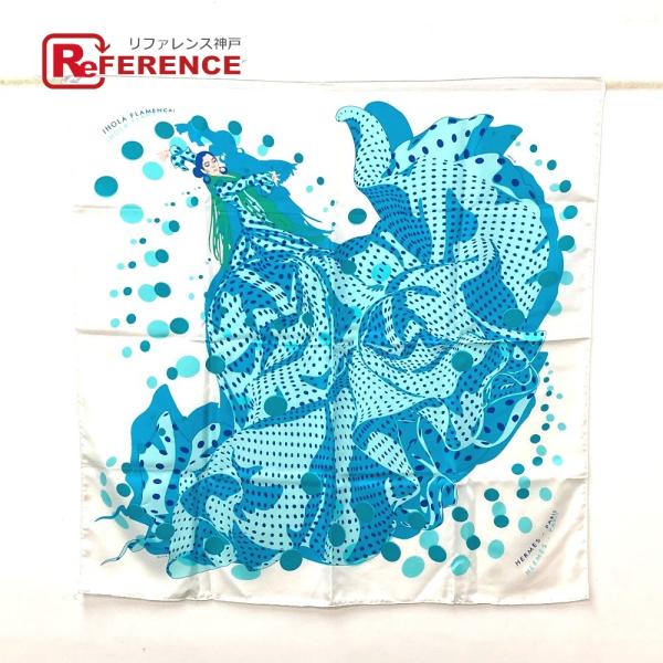 HERMES エルメス カレ90 iHOLA FLAMENCAI フラメンコ スカーフ シルク 
